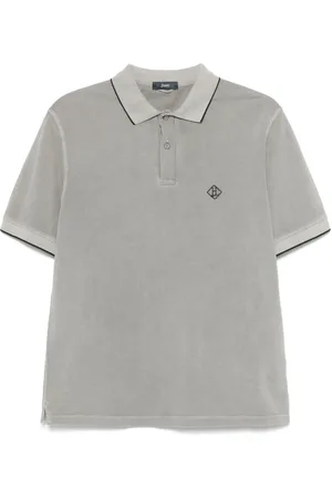 HERNO Playera tipo polo con logo bordado