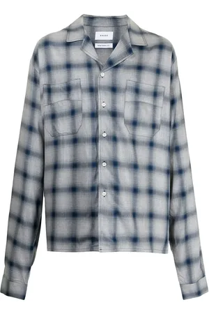 Rhude Camisa con estampado de cuadros