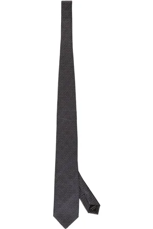 BRIONI Corbata de seda con motivo abstracto