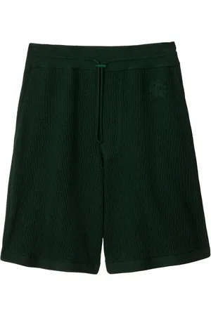 Burberry Bermudas de malla con logo bordado