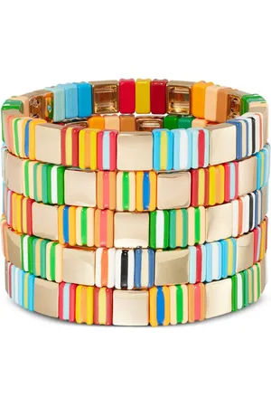 Roxanne Assoulin Set de cinco pulseras Tutti Frutti