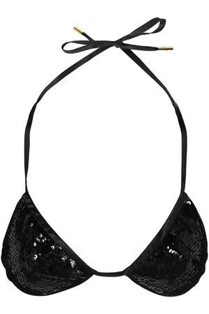 Tom Ford Top de bikini estilo triángulo con lentejuelas