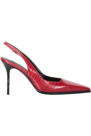 Missoni 90mm lizard-skin print slingback pumps