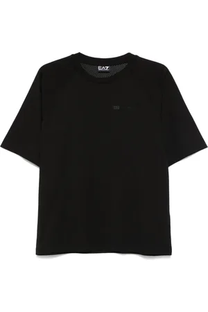 EA7 Playera con cuello redondo