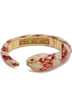 Roberto Cavalli Brazalete con diseño de serpiente
