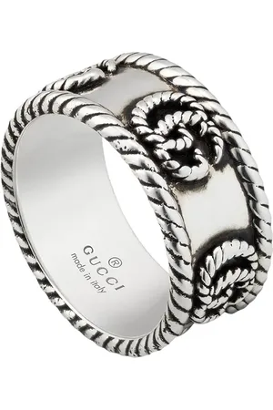 Gucci Anillo GG Marmont en plata de ley