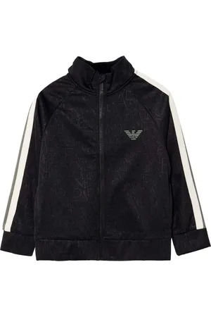 Emporio Armani Chamarra deportiva con logo engomado