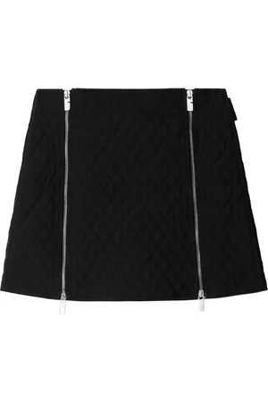 Burberry Falda corta con diseño capitonado