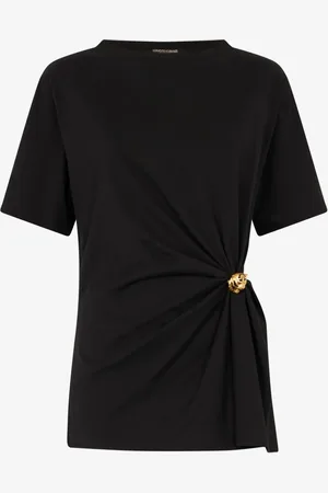 Roberto Cavalli Camiseta con broche Tiger Head