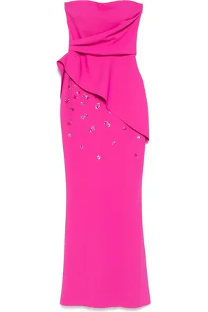 CHIARA BONI Vestido largo con detalles de lentejuelas