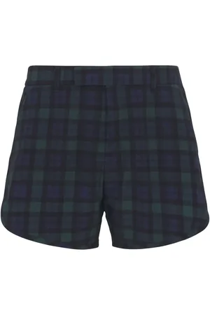 MARTINE ROSE Shorts con cuadros estampados