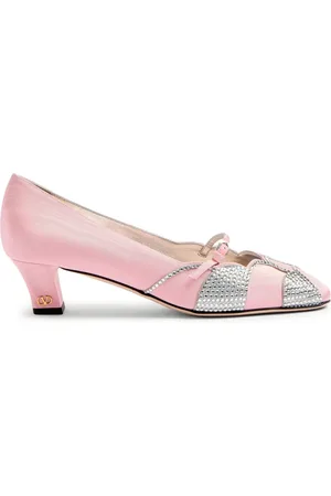 VALENTINO GARAVANI Zapatillas Bowow con tacón de 45mm y apliques