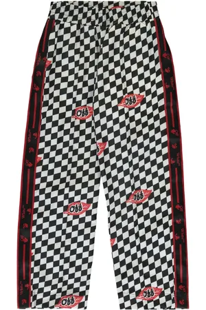 OFF-WHITE Pantalones con cuadros estampados