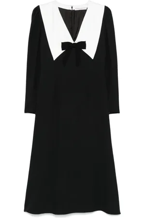 Alessandra Rich Vestido midi en crepé