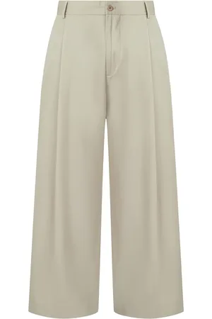 MAN ON THE BOON. Pantalones anchos con detalles de pliegues pintuck