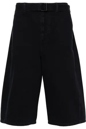 LEMAIRE Shorts de mezclilla con diseño retorcido