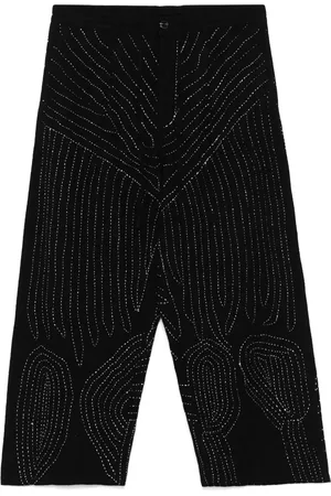 Glass Cypress Pantalones con diseño bordado