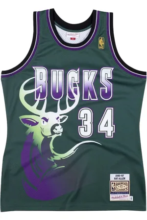 Mitchell & Ness Camiseta NBA Milwaukee Bucks 96 Ray Allen Authentic Alternate