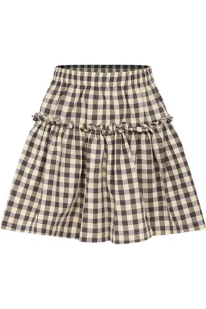 Molo Falda con motivo de cuadros gingham