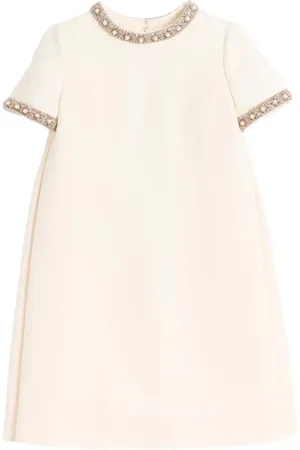 VALENTINO GARAVANI Vestido corto bordado Crepe Couture