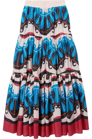 La DoubleJ Falda larga con estampado abstracto