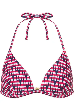 Moschino Top de bikini con logo estampado