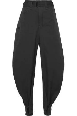 LEMAIRE Pantalones tapered con cinturón