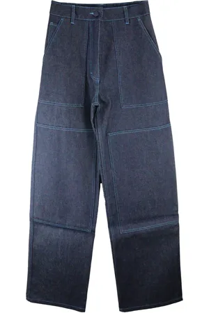 Cecilie Bahnsen Jeans tapered con costuras
