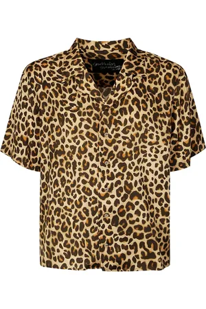 Stockholm Surfboard Club Camisa con estampado de leopardo