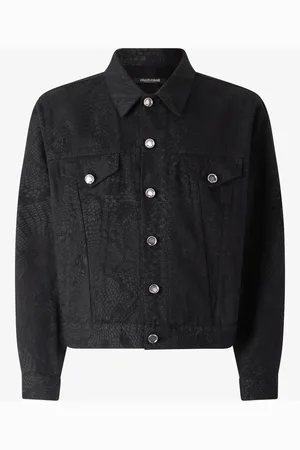 Roberto Cavalli Python-print jacket