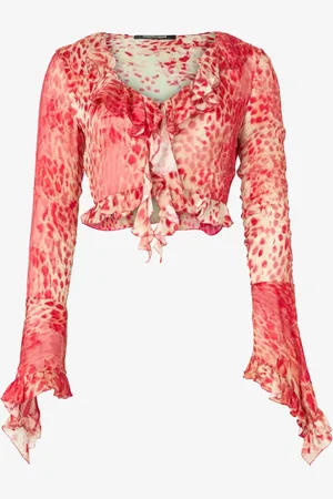 Roberto Cavalli Blusa con estampado Jaguar