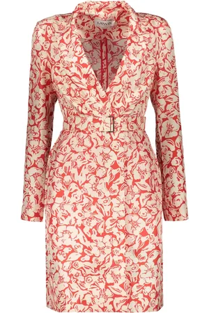 Lanvin Vestido corto con estampado floral