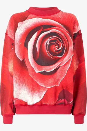 Roberto Cavalli Rose-print sweatshirt