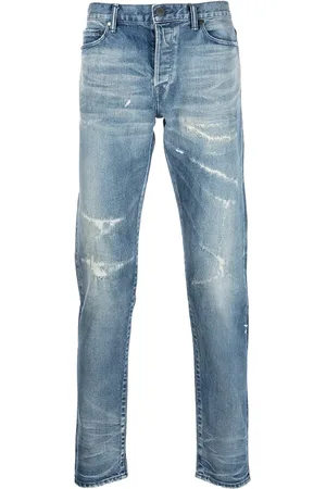 JOHN ELLIOTT Skinny jeans con efecto envejecido