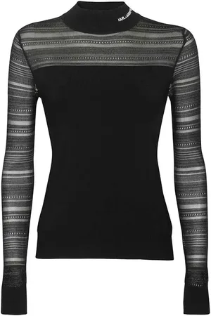 Karl Lagerfeld Top con logo bordado