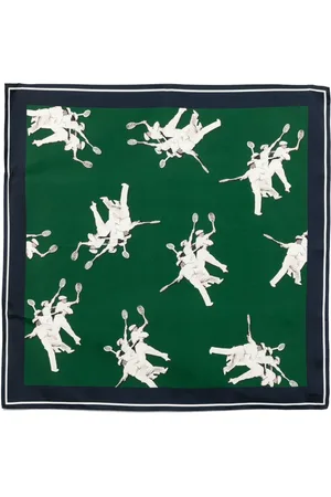 Lacoste Mascada de seda estampada