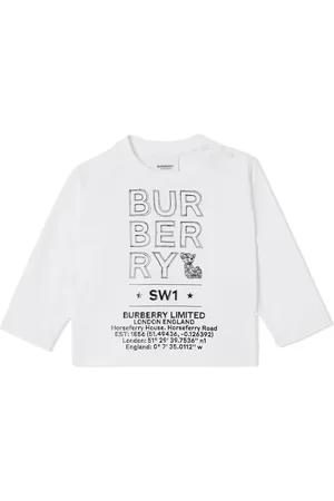 Burberry Playera con boceto estampado