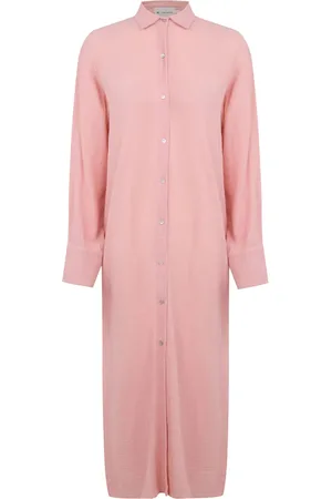 Lenny Niemeyer Vestido camisero manga larga con cuello italiano