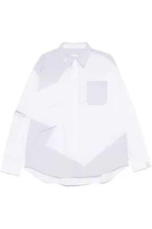 Feng Chen Wang Playera con diseño deconstruido