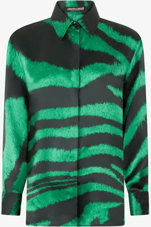 Roberto Cavalli Camisa con motivo de cebras