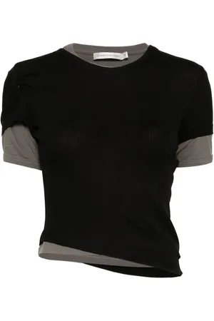 CHRISTOPHER ESBER Playera de canalé