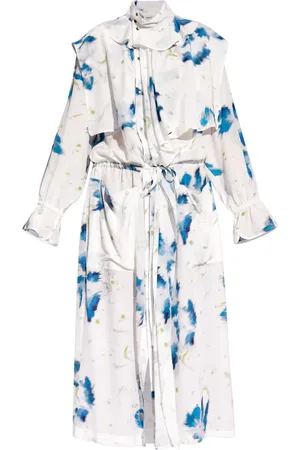 LEMAIRE Vestido camisero a capas con estampado floral