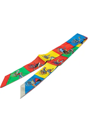 Hermès Mascada 20th Century Voitures Exquises Twilly Silk Scarf