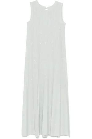 D.EXTERIOR Vestido largo con detalles de lentejuelas