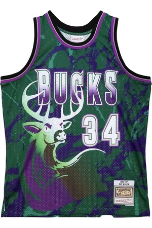 Mitchell & Ness Camiseta NBA Milwaukee Bucks 1996 Ray Allen Team Marble Swingman