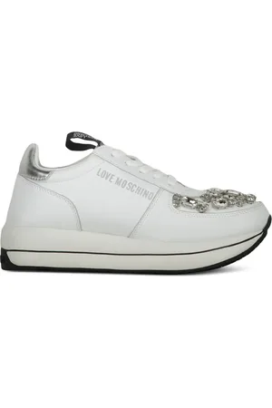 Moschino Leather low-top sneakers