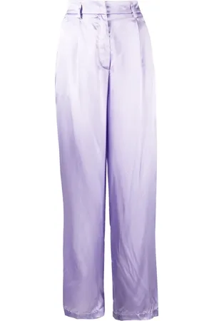 FORTE FORTE Pantalones anchos con efecto satinado