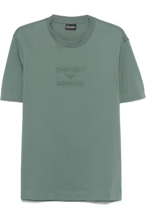 Emporio Armani Playera con logo en relieve