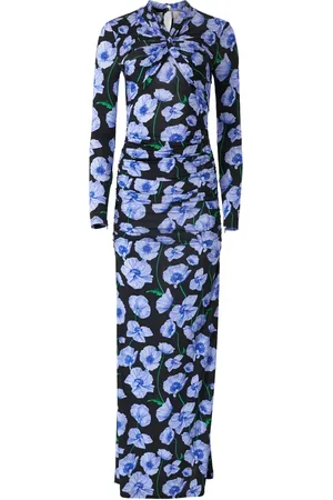 Carolina Herrera Vestido largo con estampado floral