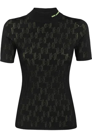 Karl Lagerfeld Top con logo en jacquard